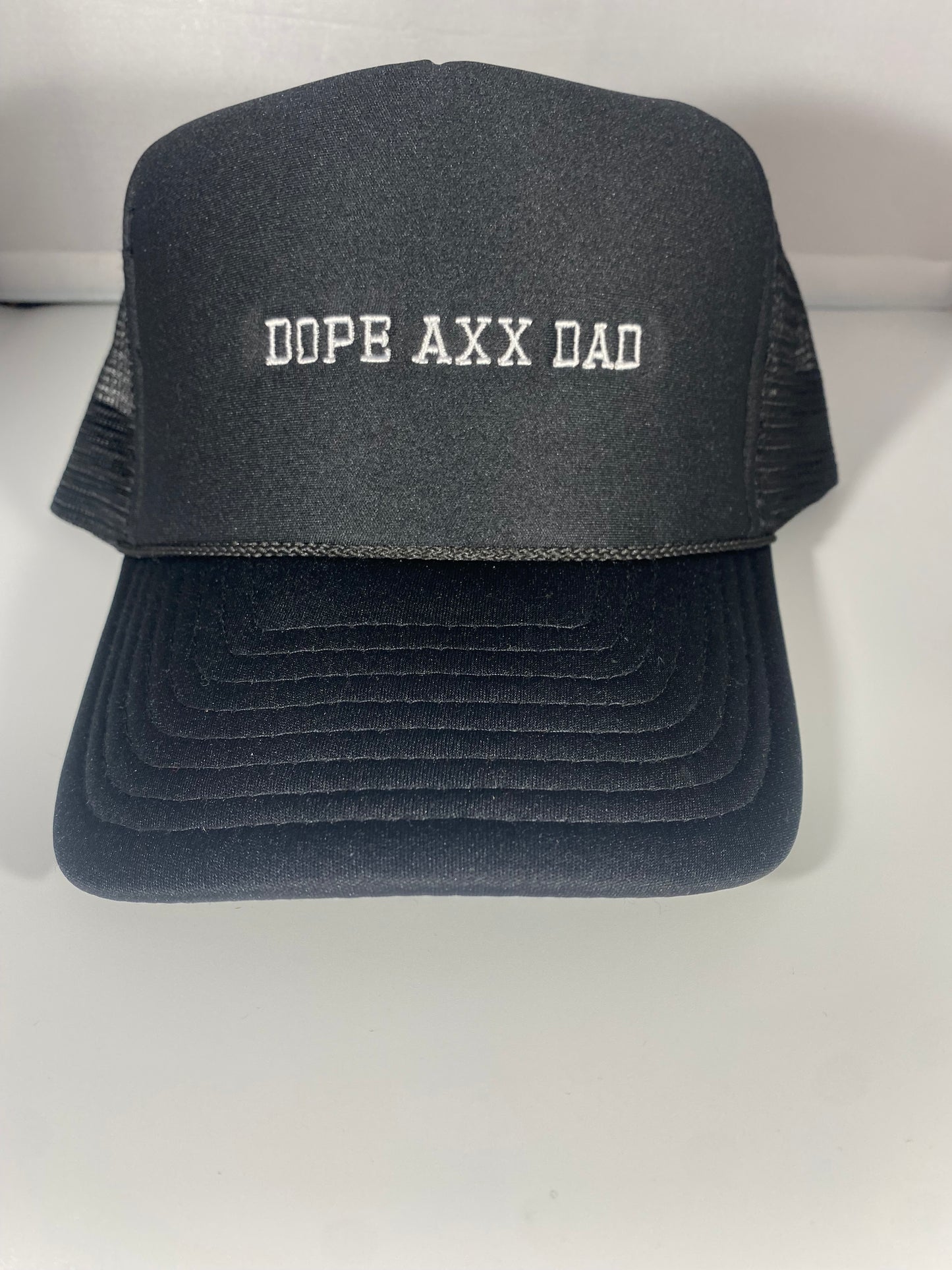 dope axx dad black trucker