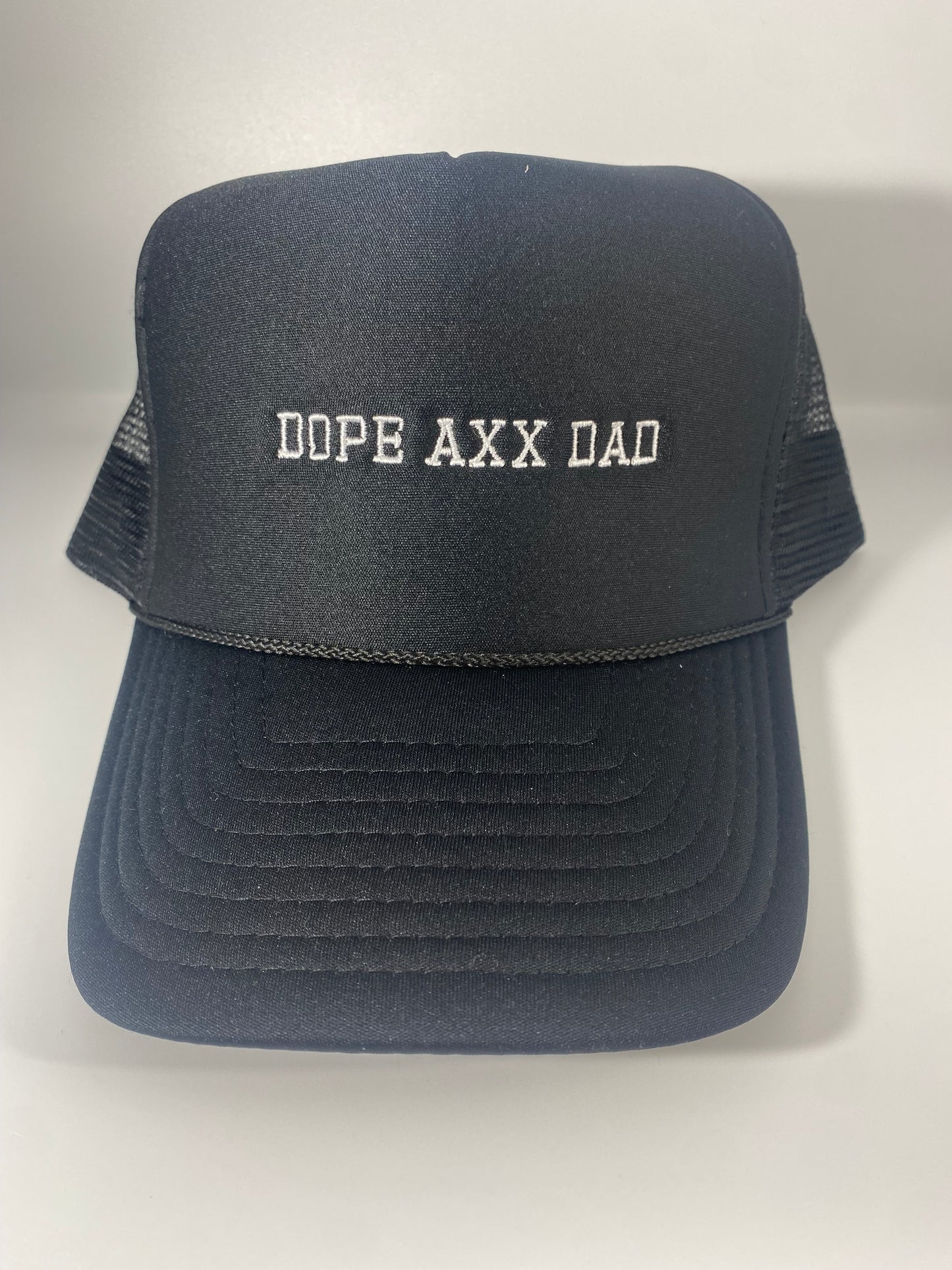 dope axx dad black trucker