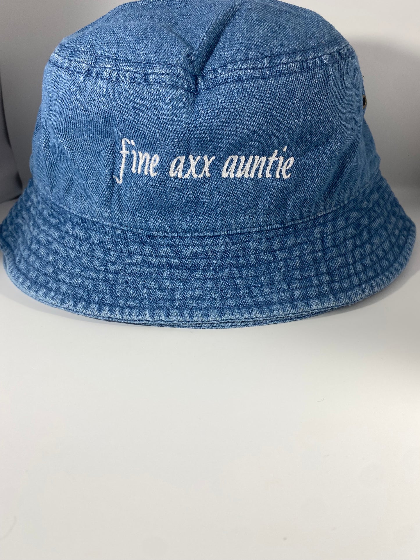 fine axx auntie denim bucket